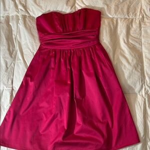 David's Bridal Fuchsia Cotton Dress